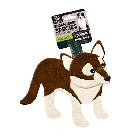 European Home Designs Llc Red Wolf Dog Toy GW22